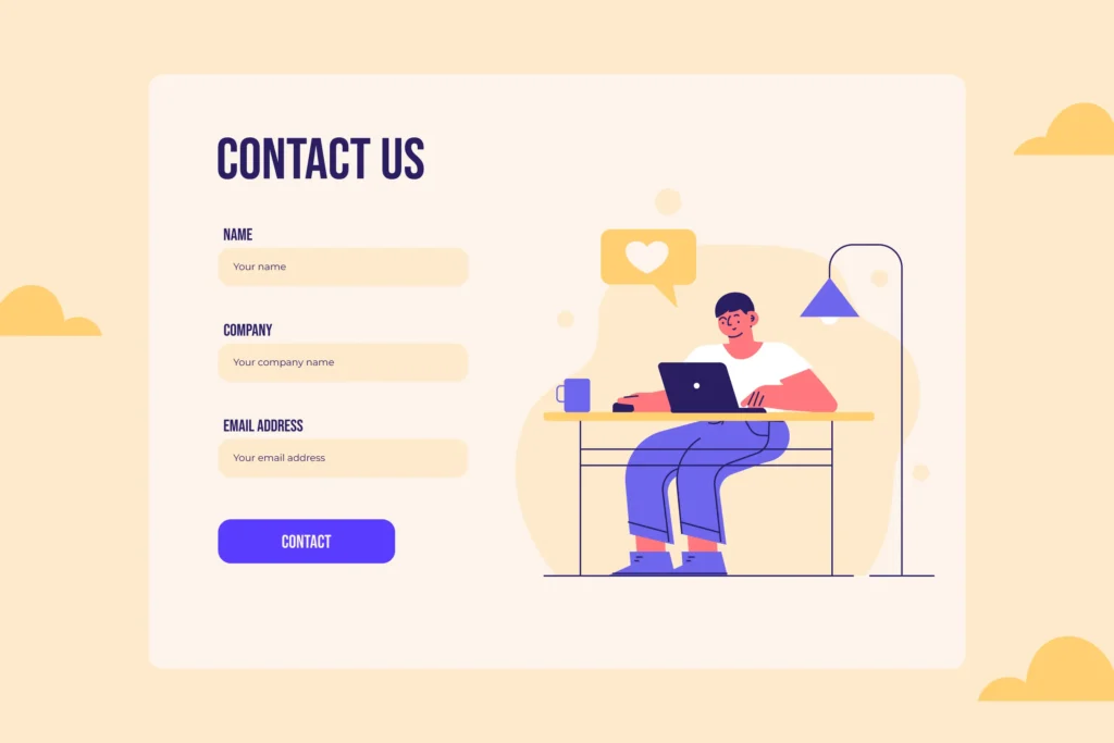 ساخت فرم تماس با ما